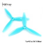 HQProp 5X4.5X3V3 -Poly Carbonate (2CW+2CCW) Tri-blade Propeller 5 Inch Props for RC FPV Racing Drones Quadcopter